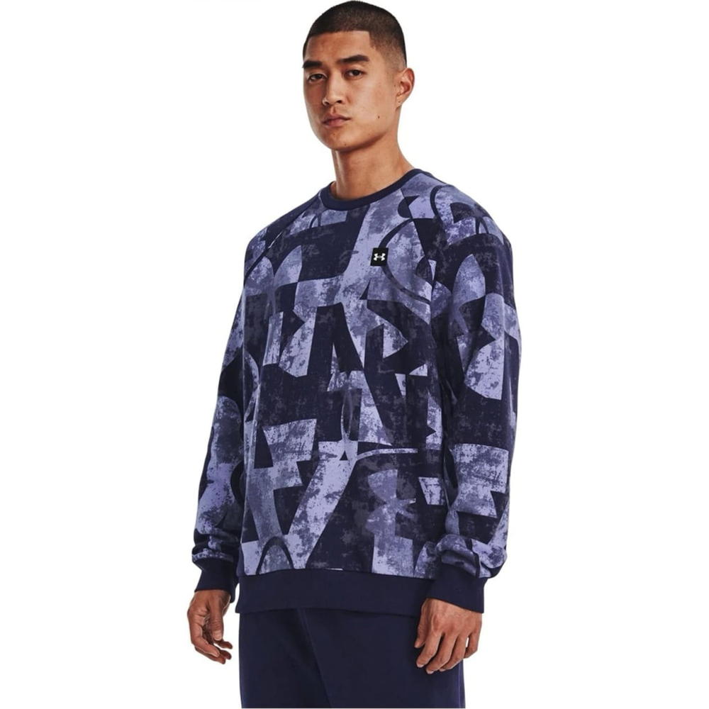 Under Armour - Mens Rival FLC Macronded Crew Fleece Top
